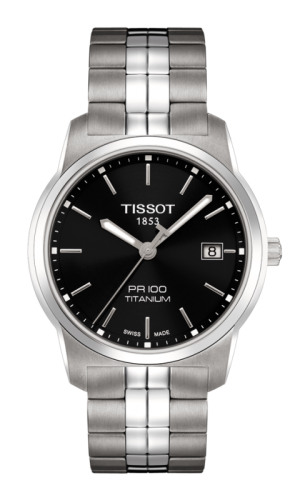 Tissot PR 100 Quartz 38 Titanium / Black / Bracelet T049.410.44.051.00