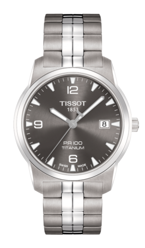 Tissot PR 100 Quartz 38 Titanium / Grey / Bracelet T049.410.44.067.00