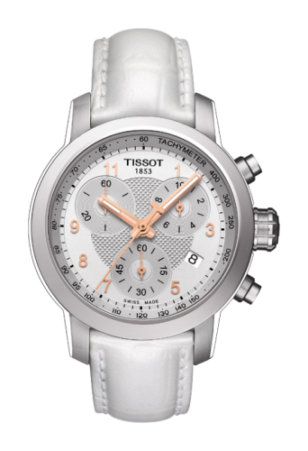 Tissot PRC 200 Quartz Chronograph Lady Rose Roman White T055.217.16.032.01