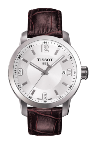 Tissot PRC 200 Quartz Silver Brown Leather T055.410.16.017.01