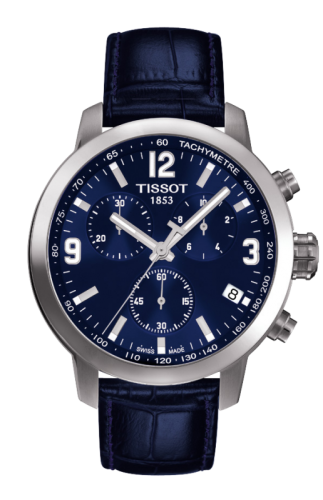 Tissot PRC 200 Quartz Chronograph Blue Leather T055.417.16.047.00