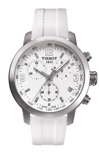 Tissot PRC 200 Quartz Chronograph White Rubber T055.417.17.017.00