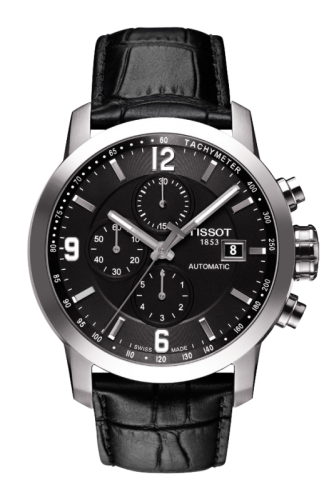 Tissot PRC 200 Automatic Chronograph Black Leather T055.427.16.057.00