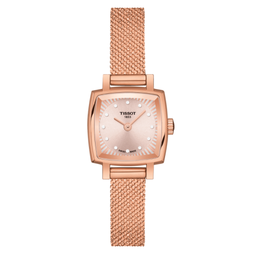 Tissot Lovely Square Rose Gold / Beige / Bracelet T058.109.33.456.00