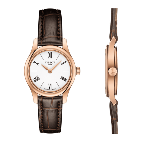 Tissot Tradition 5.5 Lady 25 Rose PVD / White T063.009.36.018.00