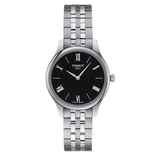 Tissot Tradition 5.5 Lady 31 Stainless Steel / Black / Bracelet T063.209.11.058.00