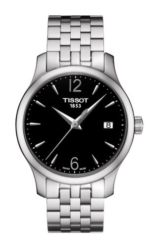 Tissot Tradition Lady Stainless Steel / Black / Bracelet T063.210.11.057.00