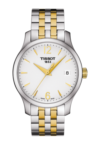 Tissot Tradition Lady Stainless Steel - Yellow Gold / Silver / Bracelet T063.210.22.037.00