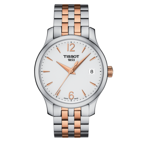 Tissot Tradition Lady Stainless Steel - Rose GOld/ Silver / Bracelet T063.210.22.037.01