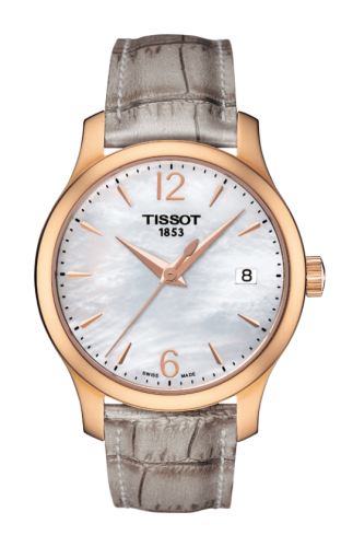 Tissot Tradition Lady PVD Rose Gold / MOP T063.210.37.117.00