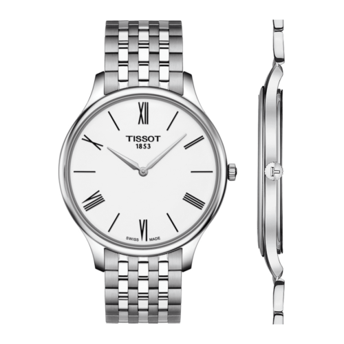 Tissot Tradition 5.5 Stainless Steel / White / Bracelet T063.409.11.018.00