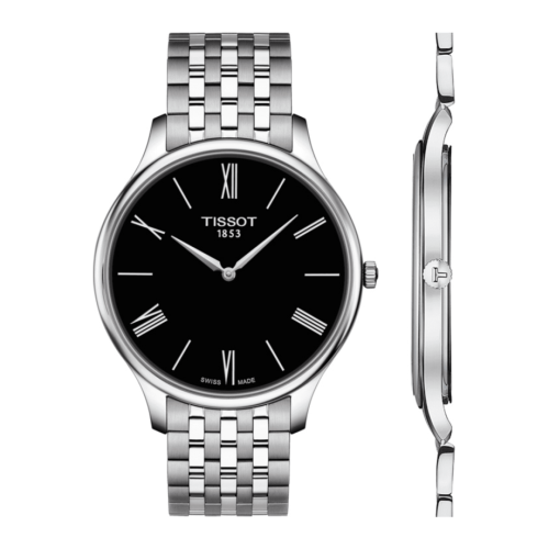 Tissot Tradition 5.5 Stainless Steel / Black / Bracelet T063.409.11.058.00