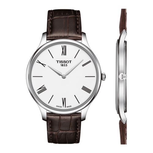 Tissot Tradition 5.5 Stainless Steel / White / Strap T063.409.16.018.00