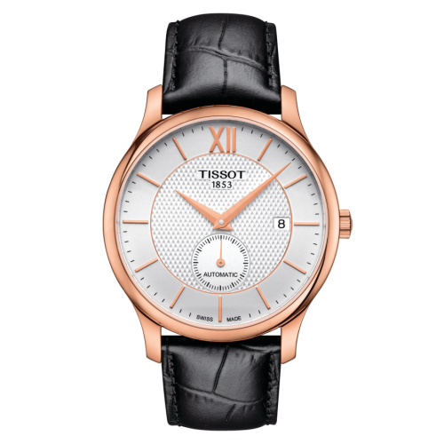 Tissot Tradition Automatic Small Second Rose Gold PVD / Silver T063.428.36.038.00