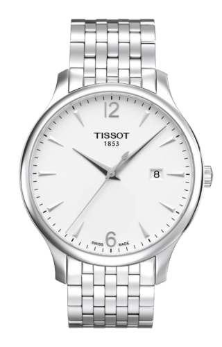 Tissot Tradition Quartz 42 Stainless Steel / Silver / Bracelet T063.610.11.037.00