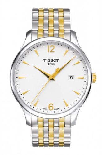 Tissot Tradition Quartz 42 Stainless Steel - Yellow Gold / Silver / Bracelet T063.610.22.037.00