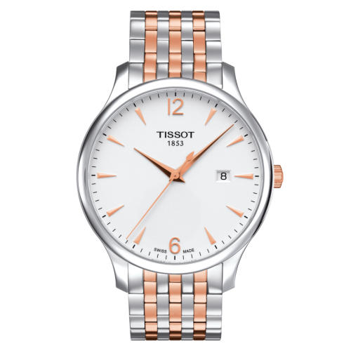 Tissot Tradition Stainless Steel - Rose Gold / Silver T063.610.22.037.01