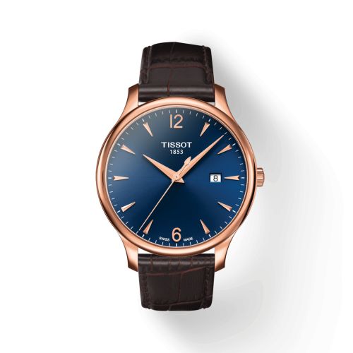 Tissot Tradition Quartz 42 Rose Gold / Blue T063.610.36.047.00