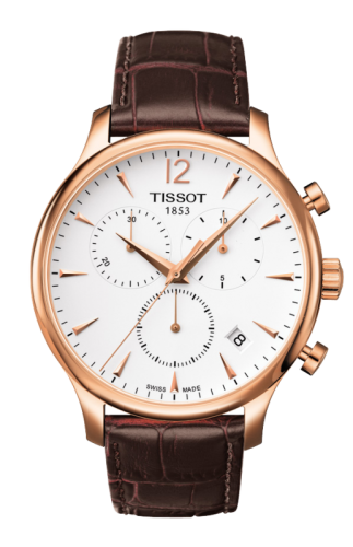 Tissot Tradition Chronograph PVD Rose Gold / Silver T063.617.36.037.00