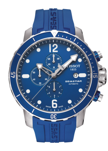 Tissot Seastar 1000 Automatic Chronograph Blue Rubber T066.427.17.047.00