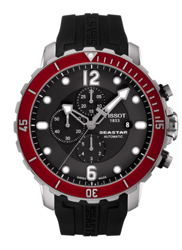 Tissot Seastar 1000 Automatic Chronograph Red Ceramic T066.427.17.057.03