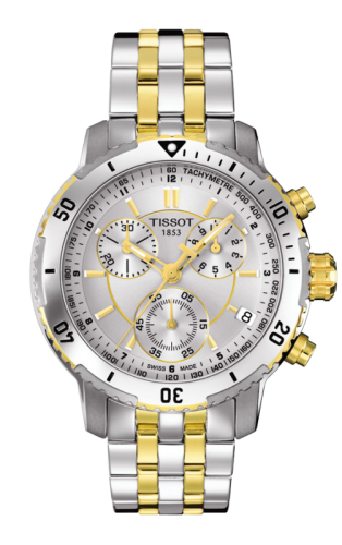 Tissot PRS 200 Quartz Chronograph Two Tone Silver T067.417.22.031.00