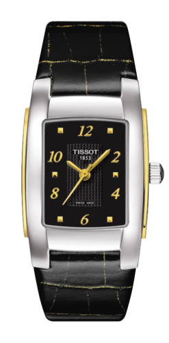 Tissot T-10 Stainless Steel / Yellow Gold / Black T073.310.26.057.00
