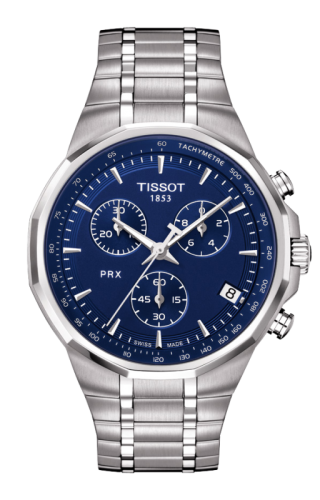 Tissot PRX Chronograph Quartz Stainless Steel / Blue T077.417.11.041.00