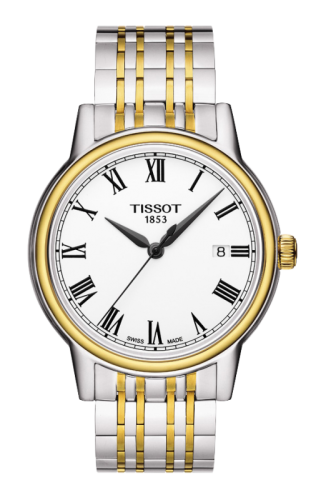 Tissot Carson Quartz 40 Stainless Steel / Yellow Gold PVD / White / Bracelet T085.410.22.013.00