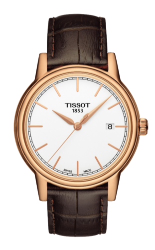 Tissot Carson Quartz 40 Rose Gold PVD / White / Strap T085.410.36.011.00
