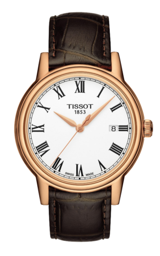 Tissot Carson Quartz 40 Rose Gold PVD / White / Strap T085.410.36.013.00