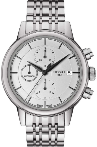 Tissot Carson Automatic Chronograph 42.3 Stainless Steel / Silver / Bracelet T085.427.11.011.00