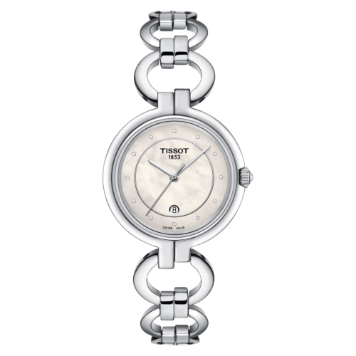 Tissot Flamingo Stainless Steel / MOP / Bracelet T094.210.11.116.00