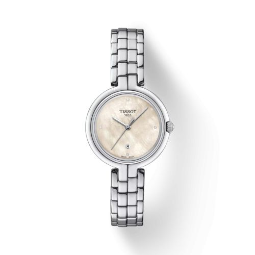 Tissot Flamingo Stainless Steel / MOP / Bracelet T094.210.11.116.02