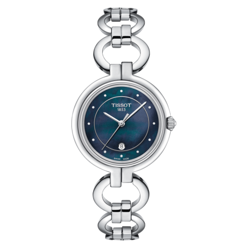 Tissot Flamingo Stainless Steel / Black MOP / Bracelet T094.210.11.126.00