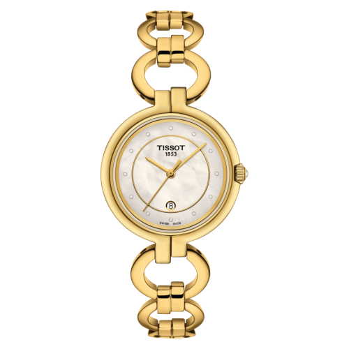 Tissot Flamingo PVD Yellow Gold / MOP / Bracelet T094.210.33.116.00