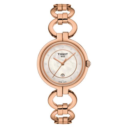 Tissot Flamingo PVD Rose Gold / MOP / Bracelet T094.210.33.116.01