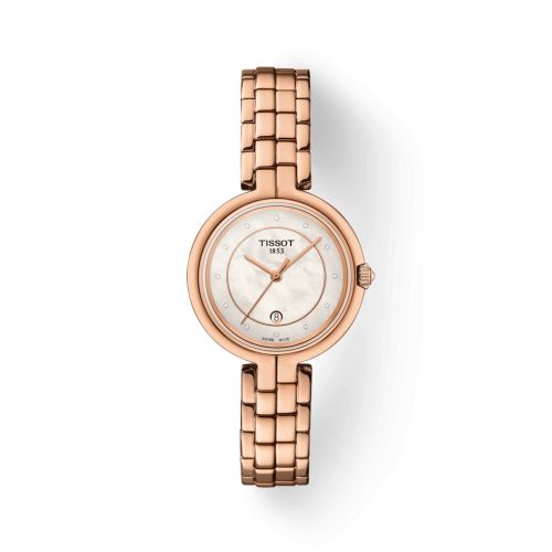 Tissot Flamingo PVD Rose Gold / MOP / Bracelet T094.210.33.116.02