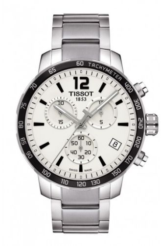 Tissot Quickster Chronograph Stainless Steel / Silver / Bracelet T095.417.11.037.00