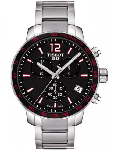 Tissot Quickster Chronograph Stainless Steel / Black / Bracelet T095.417.11.057.00
