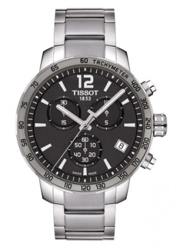 Tissot Quickster Chronograph Stainless Steel / Grey / Bracelet T095.417.11.067.00