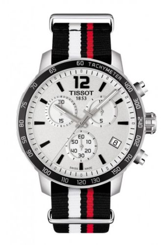 Tissot Quickster Chronograph Stainless Steel / Silver / NATO T095.417.17.037.01
