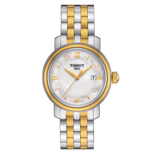 Tissot Bridgeport Lady Stainless Steel - Yellow Gold / MOP / Bracelet T097.010.22.118.00