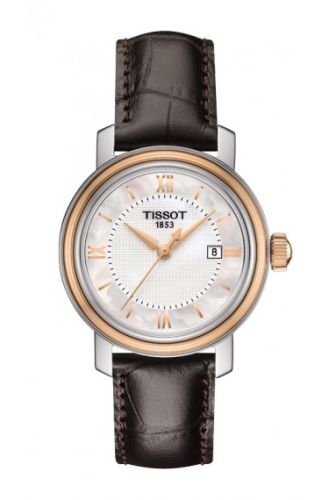 Tissot Bridgeport Quartz 29 Stainless Steel - Rose Gold / MOP / Strap T097.010.26.118.00