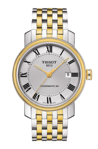 Tissot Bridgeport Powermatic 80 Two Tone / Silver Roman / Bracelet T097.407.22.033.00
