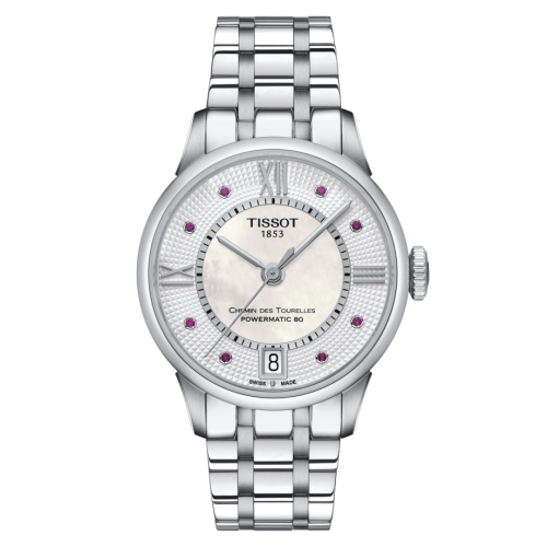 Tissot Chemin Des Tourelles Powermatic 80 32 Stainless Steel / MOP / Bracelet T099.207.11.113.00
