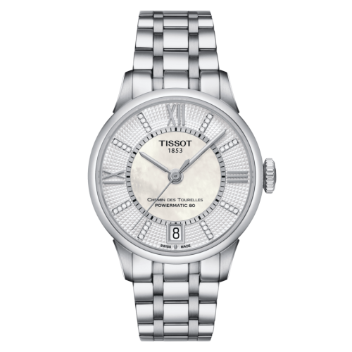 Tissot Chemin Des Tourelles Powermatic 80 32 Stainless Steel / MOP / Bracelet T099.207.11.116.00