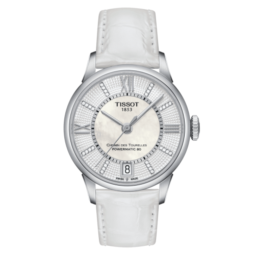 Tissot Chemin Des Tourelles Powermatic 80 32 Stainless Steel / MOP / Strap T099.207.16.116.00