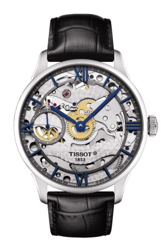 Tissot Chemin des Tourelles 42 Stainless Steel / Skeleton / Strap T099.405.16.418.00