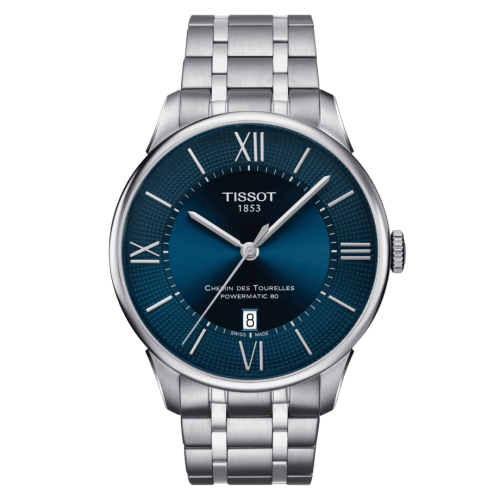 Tissot Chemin Des Tourelles Powermatic 80 42 Stainless Steel / Blue / Bracelet T099.407.11.048.00